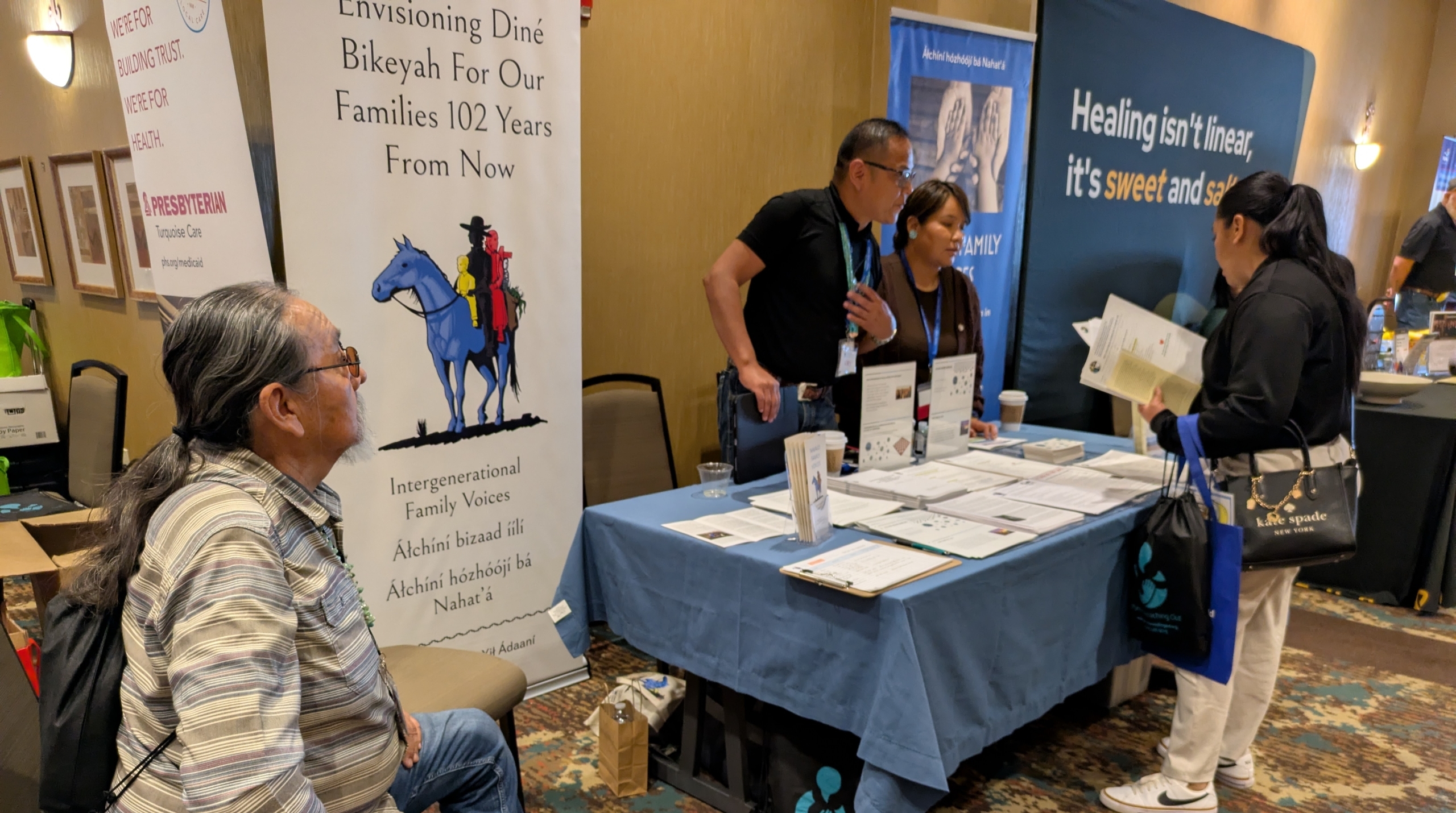 PXL_20260501_170522426.MP Navajo Family Voices booth at Parents Reaching Out Conference in Albuquerque